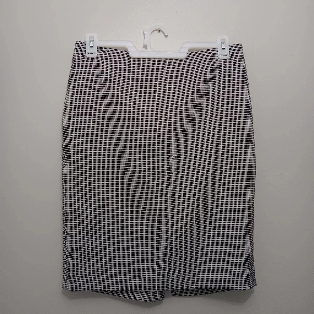 The Limited Women's Pencil Skirt Size 12 Gingham Black And White